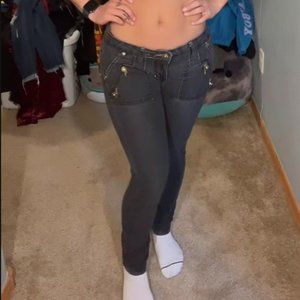 🦐 black-gray skinny jeans 🦐